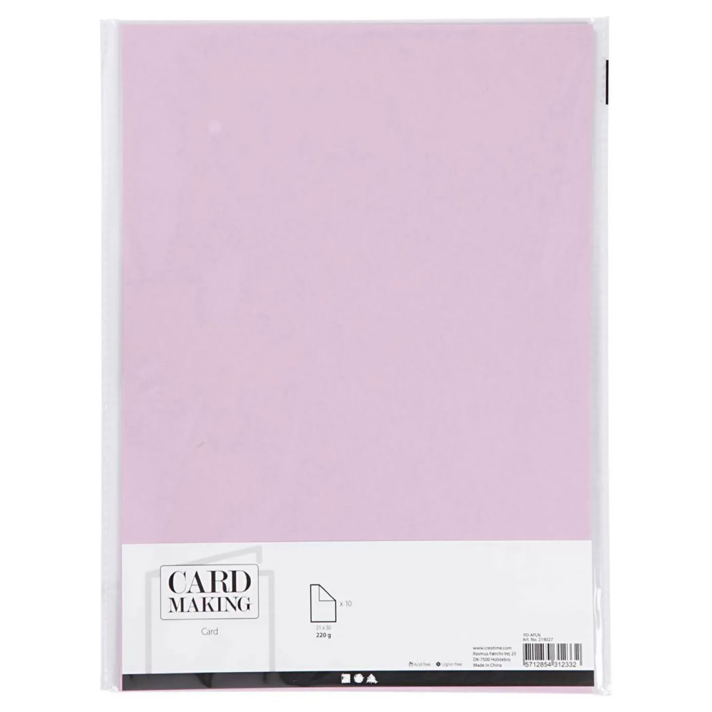 Karton Lichtpaars A4 220g, 10st.