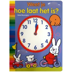Kartonboek Weet je hoe laat het is?
