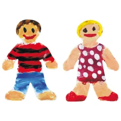 Kartonnen Figuur Kind Klein - 36dlg.