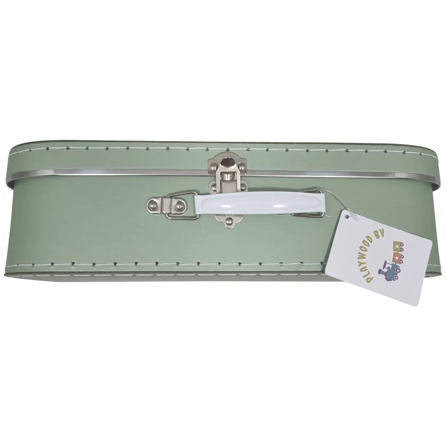 Kartonnen Koffer Set Groen, 3st.