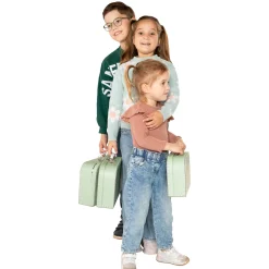 Kartonnen Koffer Set Groen, 3st.