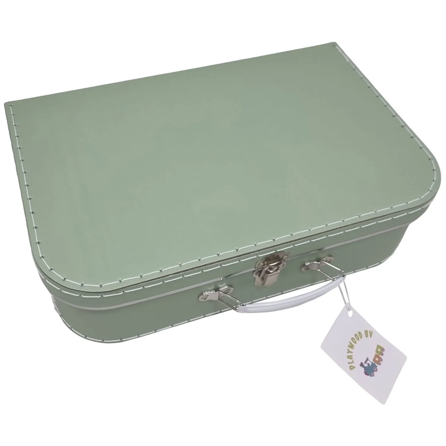 Kartonnen Koffer Set Groen, 3st.