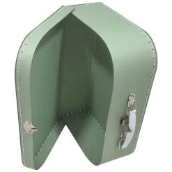 Kartonnen Koffer Set Groen, 3st.