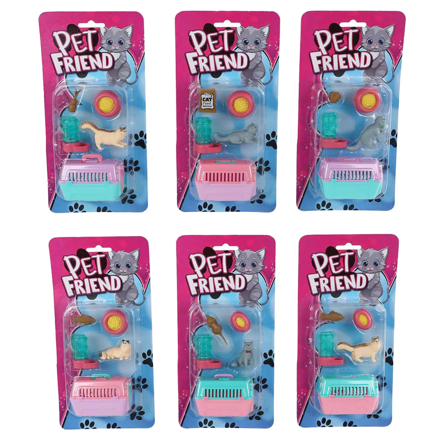 Kat in Reismand met Accessoires