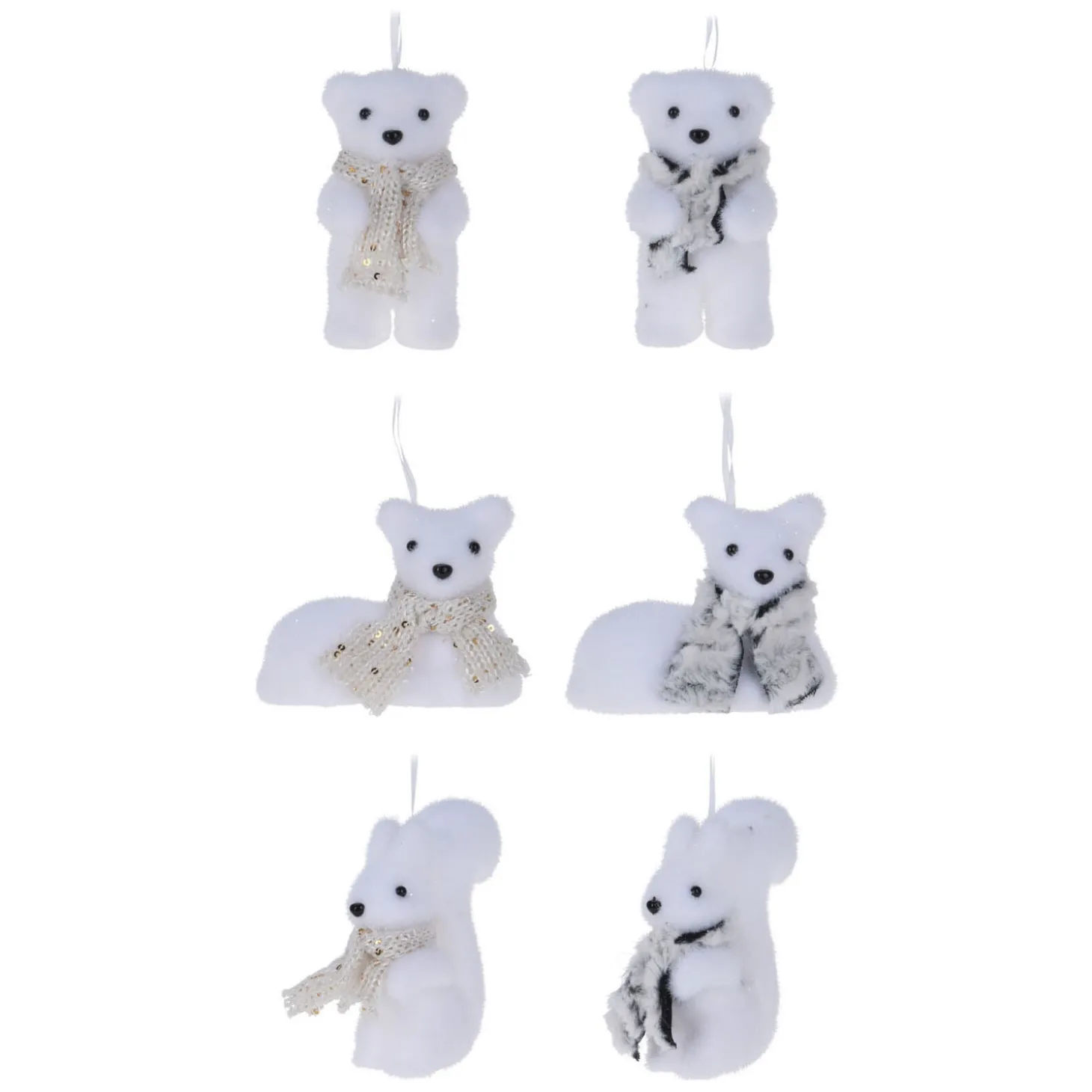 Kersthanger Winterdieren, Set van 24