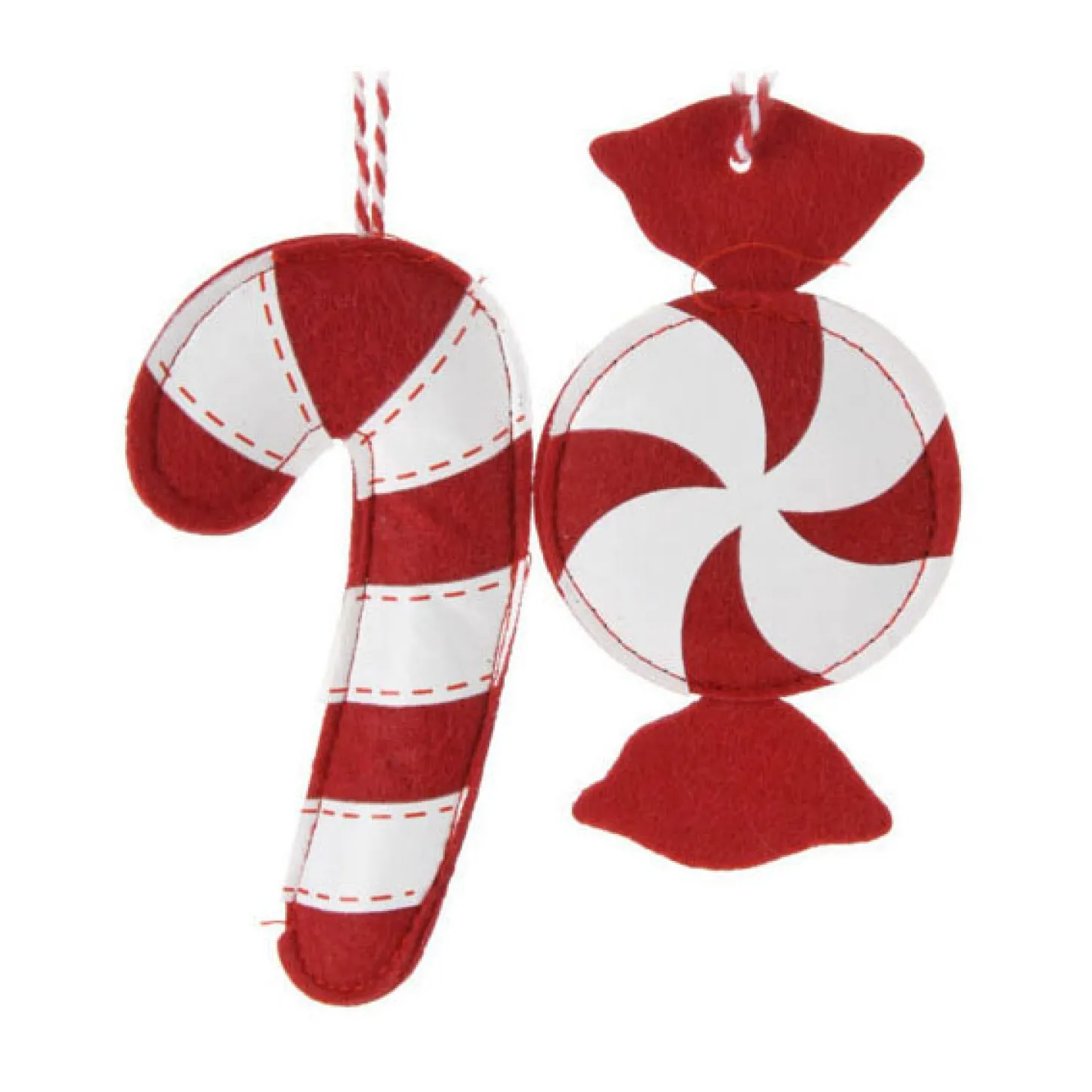 Kersthangers Vilt Snoep, Set van 12
