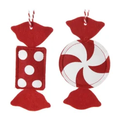 Kersthangers Vilt Snoep, Set van 12