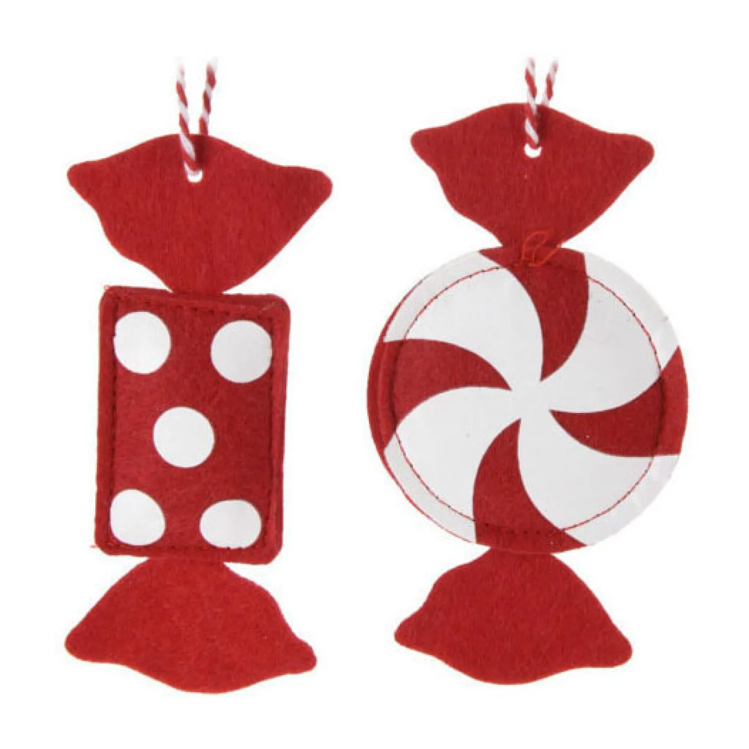 Kersthangers Vilt Snoep, Set van 12