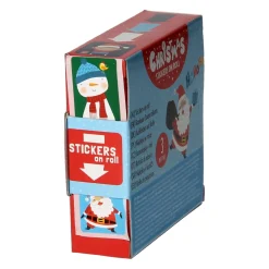 Kerststickers op Rol, 3 meter