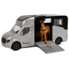 Kids Globe Die-cast Paardentruck met Licht en Geluid Grijs