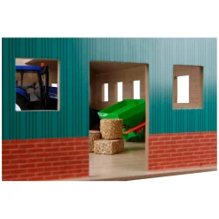 Kids Globe Landbouwloods Hout Voor 3 Tractoren, 1:16