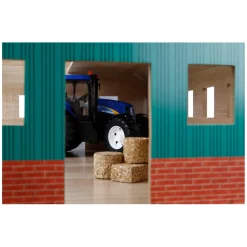 Kids Globe Landbouwloods Hout Voor 3 Tractoren, 1:16