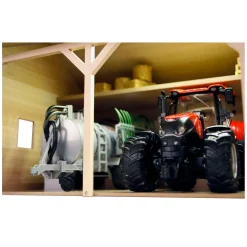 Kids Globe Landbouwloods Hout Voor 3 Tractoren, 1:16