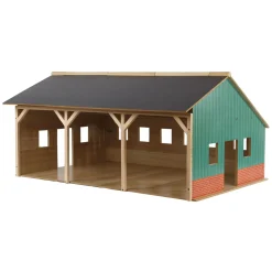 Kids Globe Landbouwloods Hout Voor 3 Tractoren, 1:16