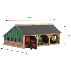 Kids Globe Landbouwloods 3-vaks Klein, 1:87