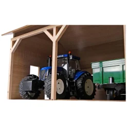 Kids Globe Loods Voor 2 Tractoren, 1:16