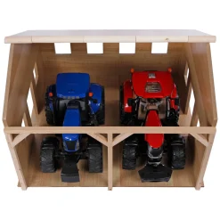 Kids Globe Loods Voor 2 Tractoren, 1:16