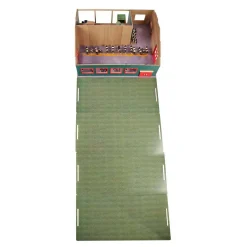 Kids Globe Loopstal met Berging en Weiland 1:32