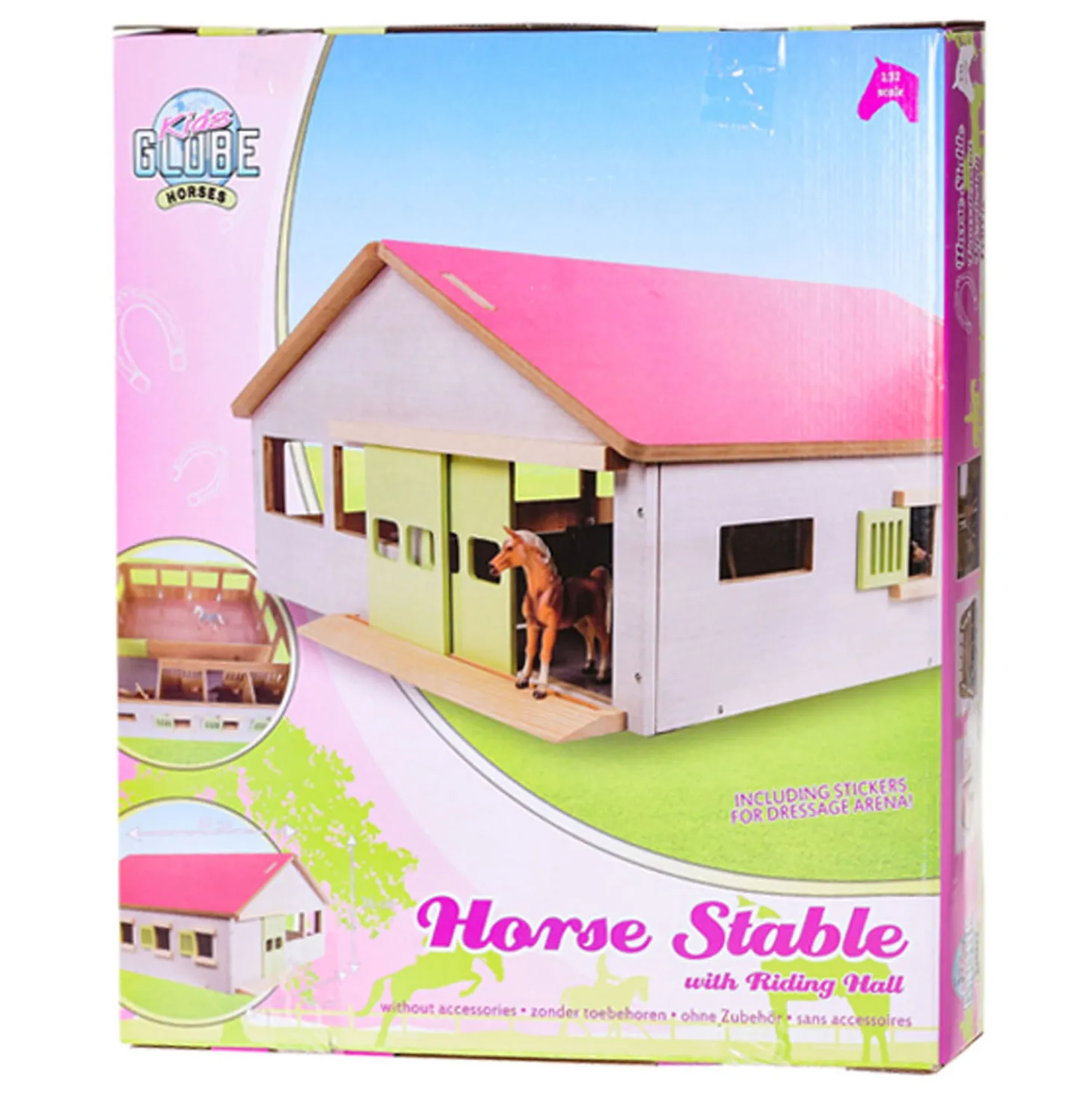 Kids Globe Luxe Paardenstal 1:32