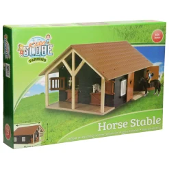 Kids Globe Paardenstal met 2 Boxen en Berging, 1:24