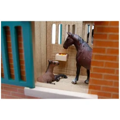 Kids Globe Paardenstal met 7 boxen, 1:24