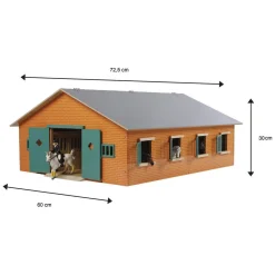 Kids Globe Paardenstal met 7 boxen, 1:24