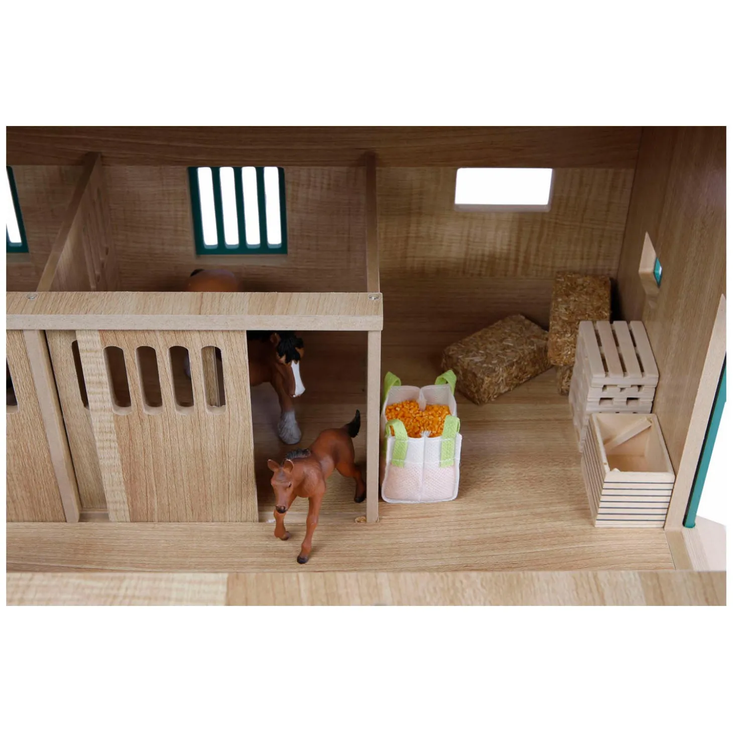 Kids Globe Paardenstal met 7 boxen, 1:24