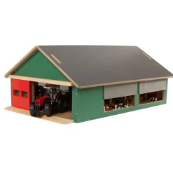 Kids Globe Stal met Windbreekgaas 1:32