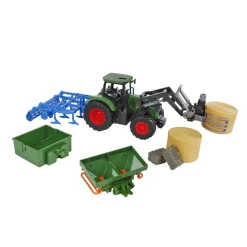 Kids Globe Tractor met Accesoires, 30cm