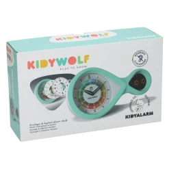 Kidywolf Kidyalarm Analoge en Digitale Wekker Groen