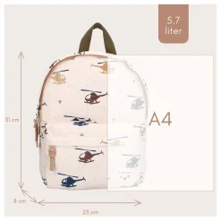 Kidzroom Rugzak Paris Sweet Cuddles Vliegtuigen