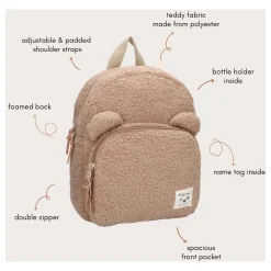 Kidzroom Rugzak Porto Beary Excited Beige