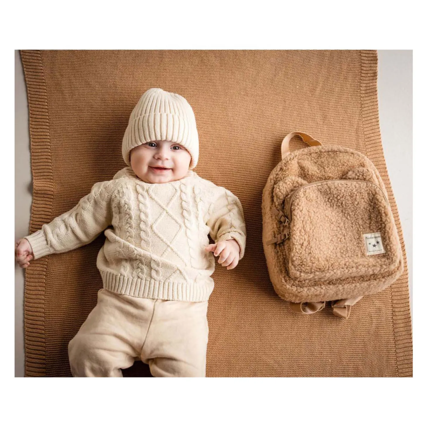 Kidzroom Rugzak Porto Beary Excited Beige