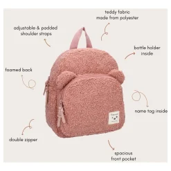 Kidzroom Rugzak Porto Beary Excited Roze