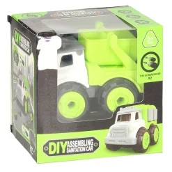 Kiepwagen met Schroefbare Wielen - Groen