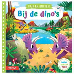 Kijk en Ontdek! - Bij De Dino's Flapjesboek