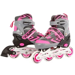 Kinder Skeelers Roze/Grijs, maat 29-32