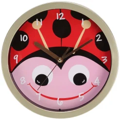 Kinder Wandklok Lieveheerstbeestje, 20cm