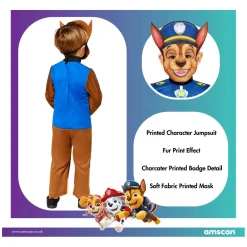 Kinderkostuum PAW Patrol Chase, 4-6 jaar
