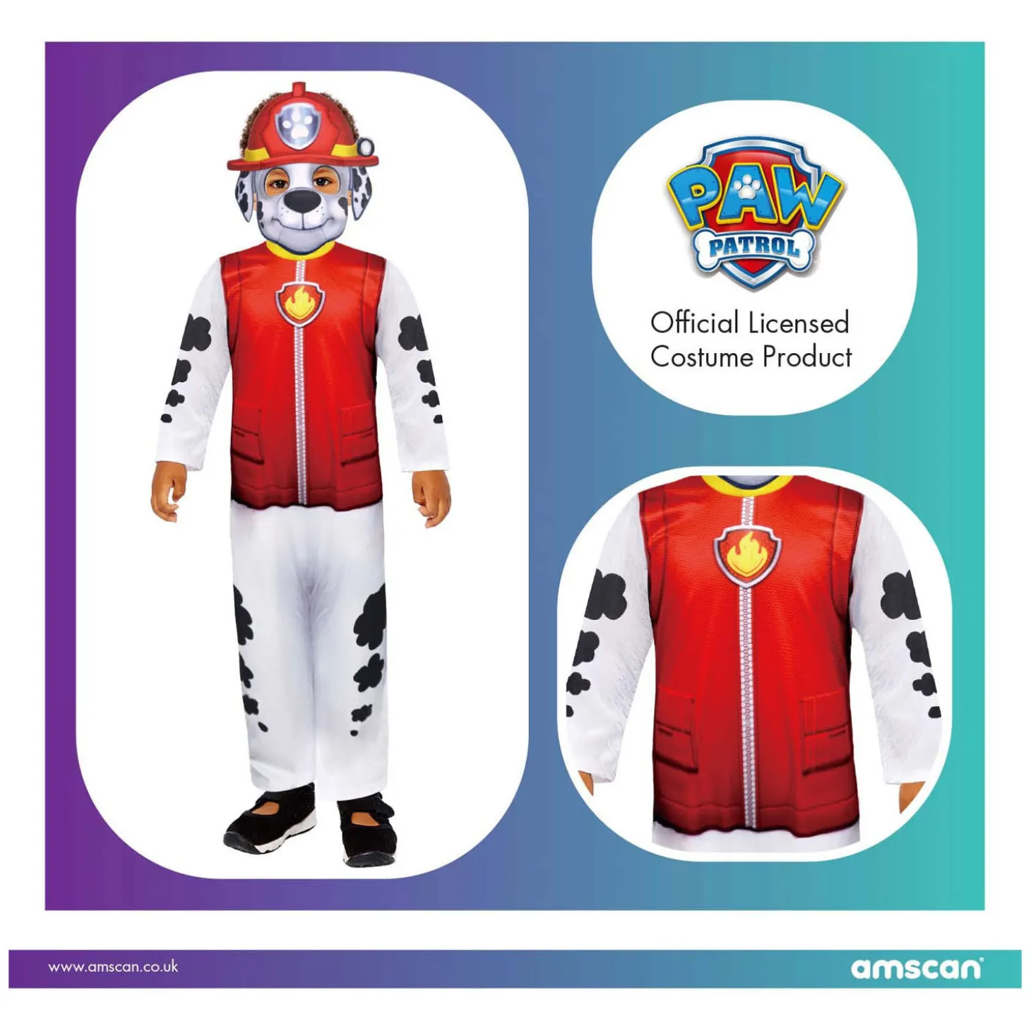 Kinderkostuum PAW Patrol Marshall, 3-4 jaar