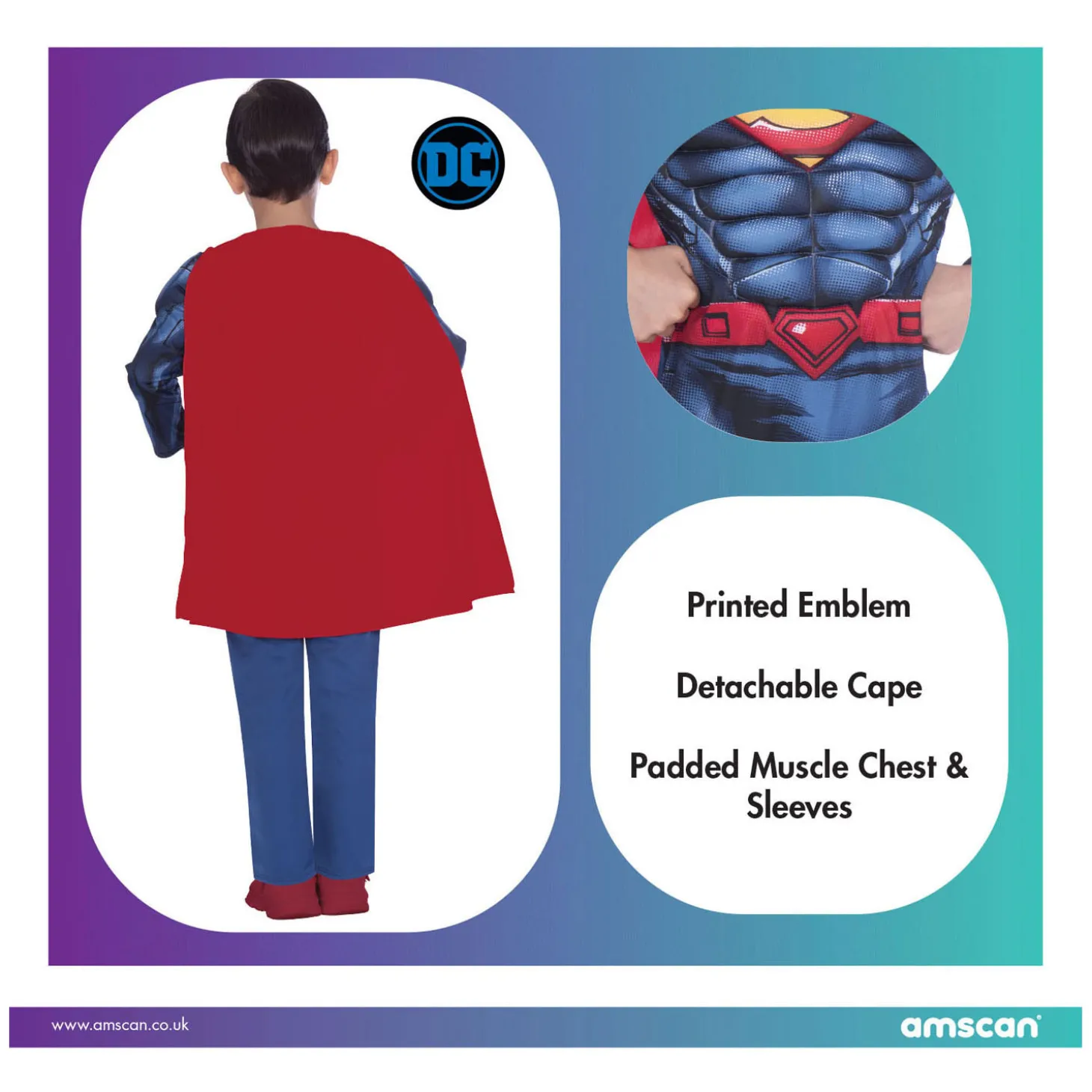 Kinderkostuum Superman Classic, 4-6 jaar