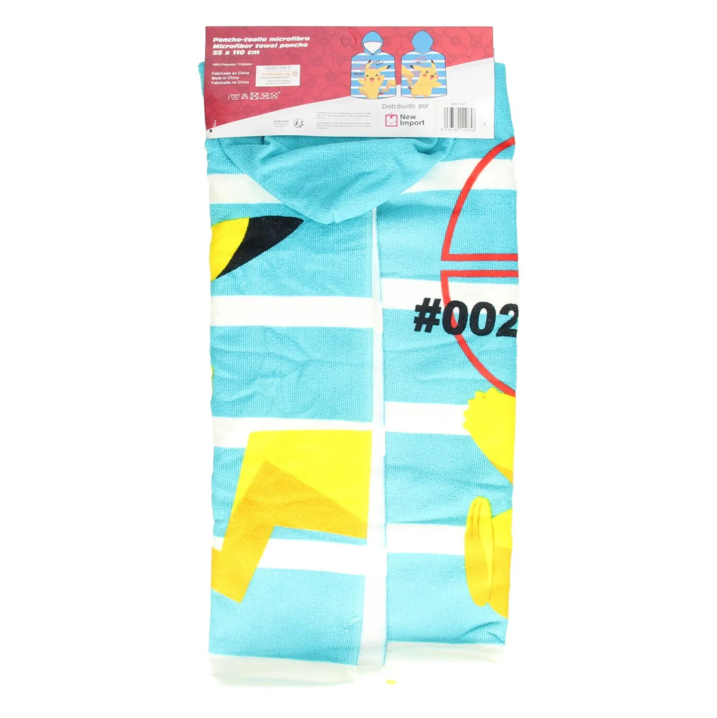 Kinderponcho Pokémon, 55x110cm