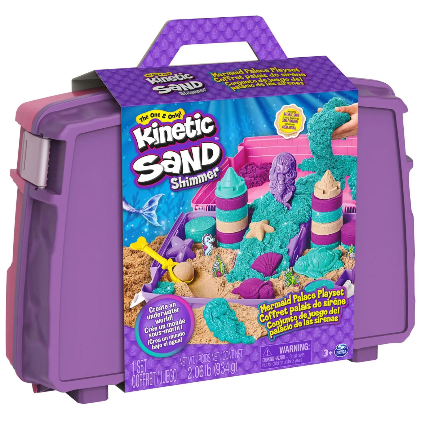Kinetic Sand - Zeemeerminnen Speelset met Opbergkoffer