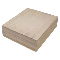 Kist Vierkant met Losse Deksel Paulownia Hout