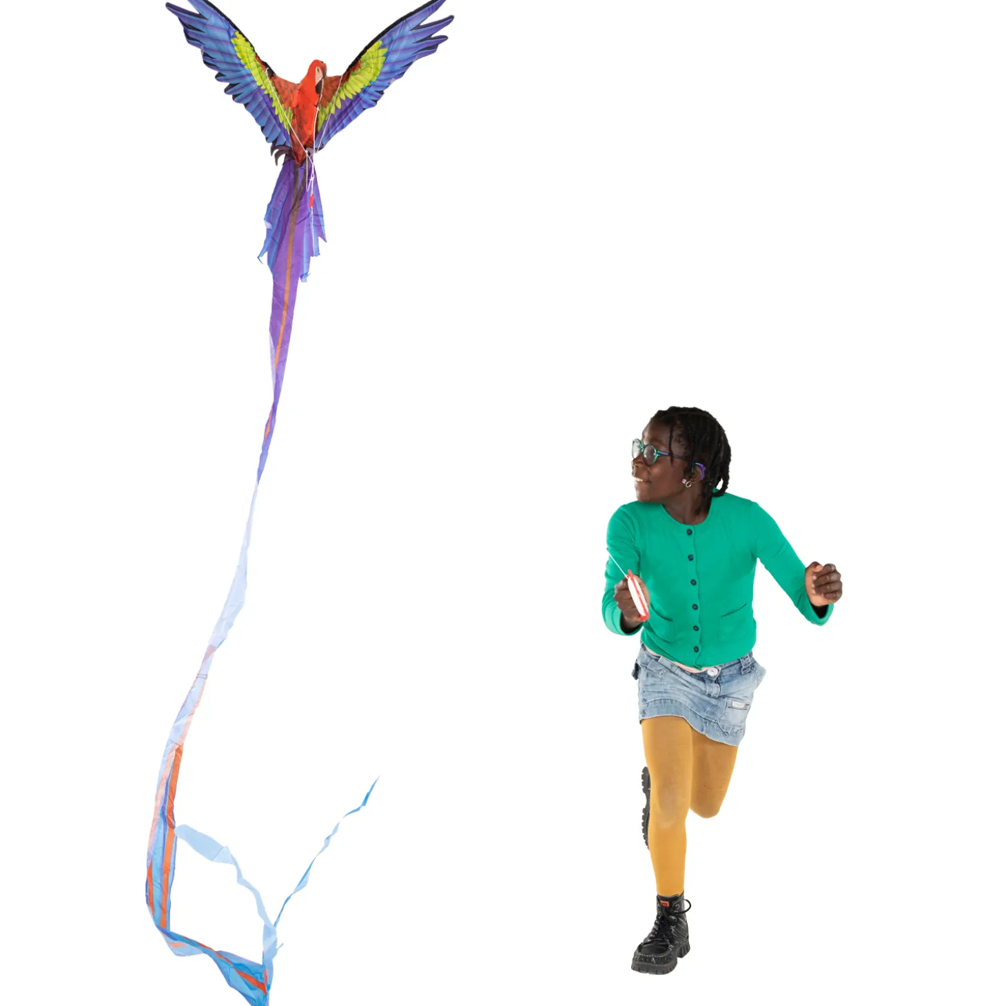 Kites Ready 2 Fly - Pop-up 3D Vlieger Papegaai