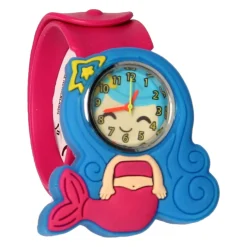 Klaparmband met Horloge - Zeemeermin