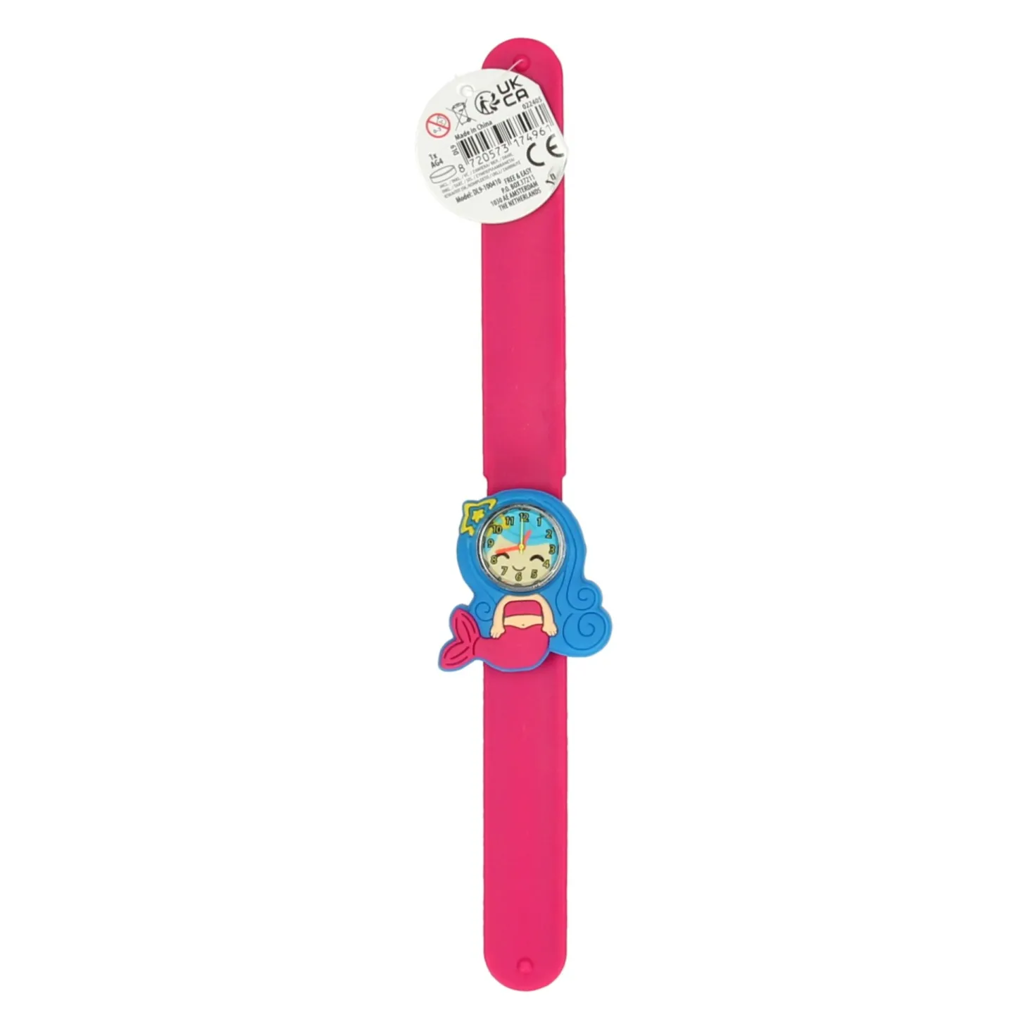 Klaparmband met Horloge - Zeemeermin