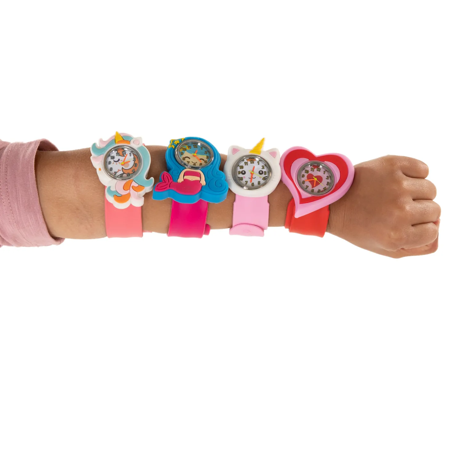 Klaparmband met Horloge - Zeemeermin