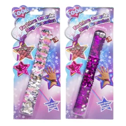 Klaparmband met Pailletten