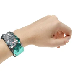 Klaparmband met Pailletten